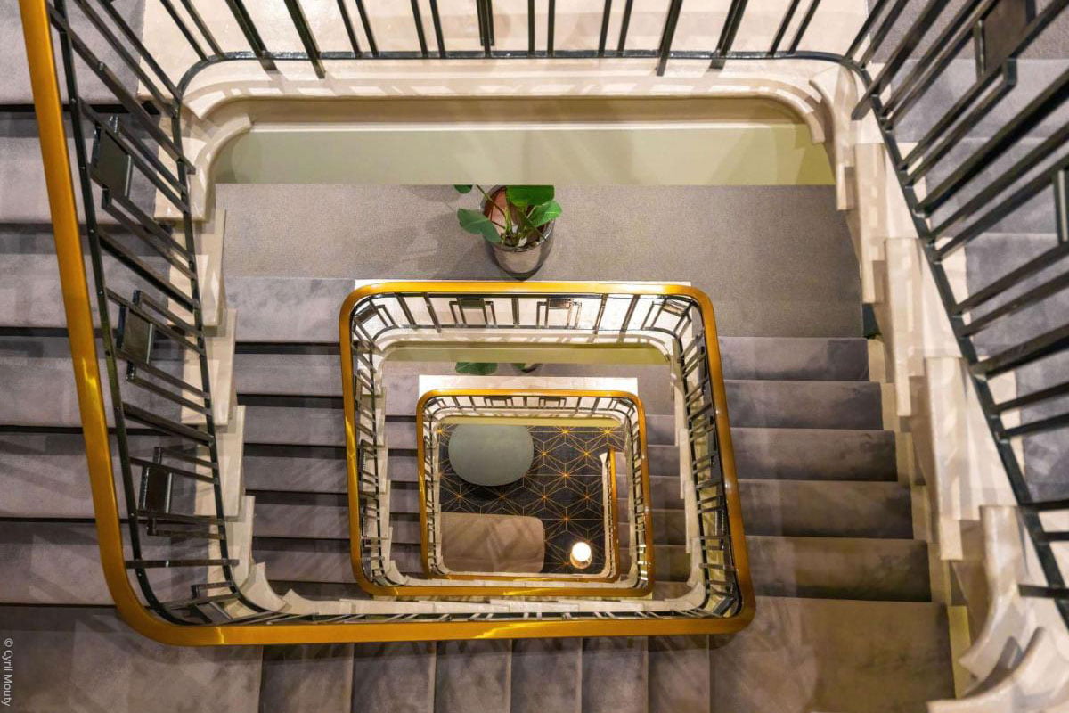 Splendid hôtel escalier