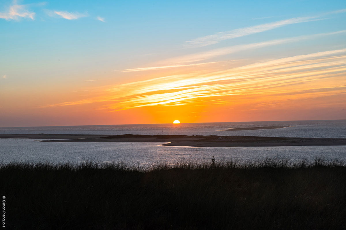 levé de soleil, vue sur mer, l'horizon